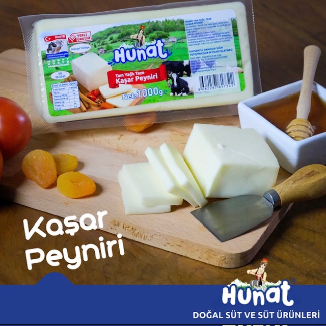Hunat Kaşar Peyniri Tam Yağlı(1000gr)